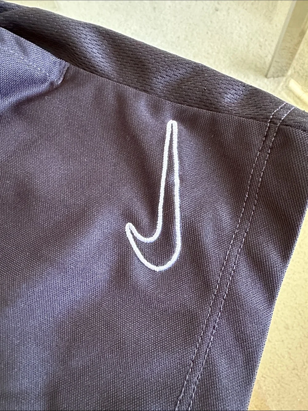 NikeUnisex kids Black Athletic Shorts with White Swoosh